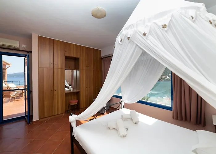 公寓 Natassa Penthouse Sea View 30m From Sea *